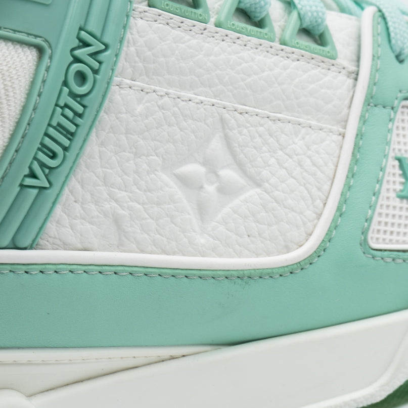 Sneaker LV Trainer Green White