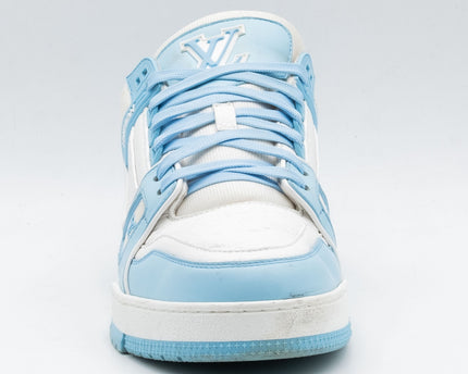 Sneaker LV Trainer Low White Sky Blue