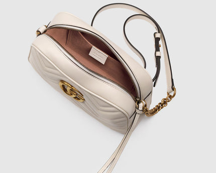 Sac pour appareil photo GG Marmont petit format - Blanc