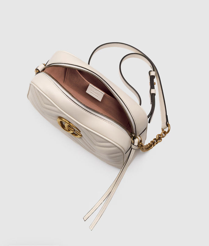 Sac pour appareil photo GG Marmont petit format - Blanc