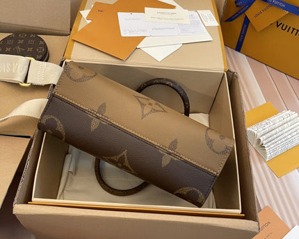 LV - Petit Cabas OnTheGo BB Maron double
