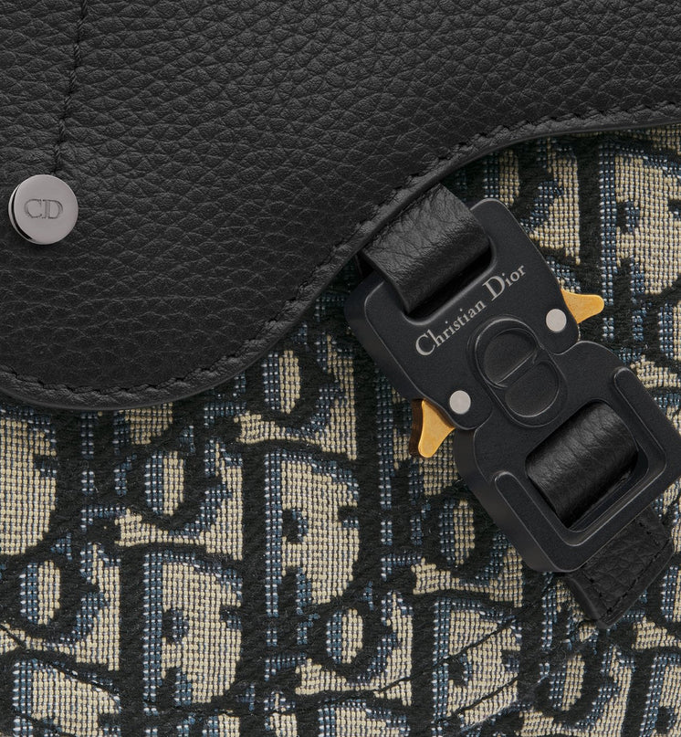 Sac Messenger Saddle Dior - Noir Beige