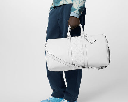 Sac Keepall Bandoulière 50 - LV - Blanc