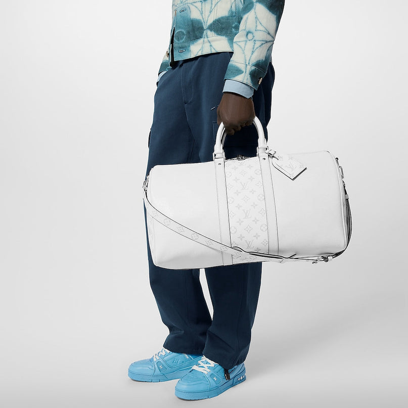 Sac Keepall Bandoulière 50 - LV - Blanc