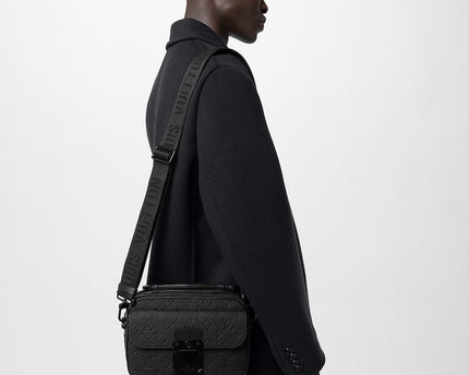 Sac messenger S Lock - LV - Noir
