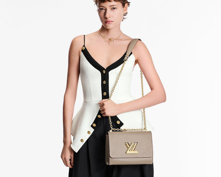 Sac Twist MM - LV - Marron Clair