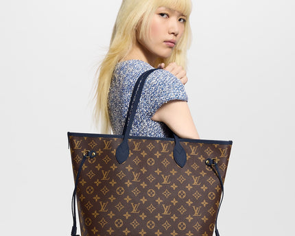 Sac Neverfull Inside Out MM - LV - Bleu