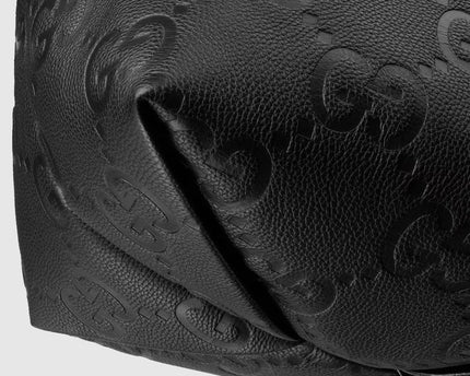 Cabas en toile GG moyen format - Noir